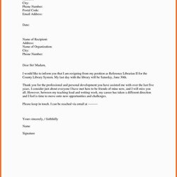 Magnificent Download New Format Of Resignation Letter From Job