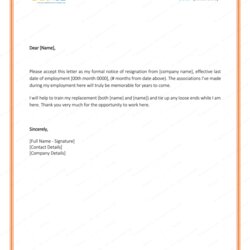 Fantastic Resignation Letter Templates To Write Professional Thank Employer Word Template Leaving When For