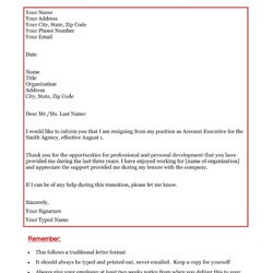Exceptional Free Professional Resignation Letters In Ms Word Northeastern Letter Sample