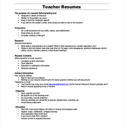Capital Free Resume Objective Samples In Ms Word Teacher Example Sample Examples