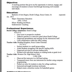 Magnificent Teacher Resume Examples Justin Knot Mail Sample Objective Example Resumes Objectives Rounded
