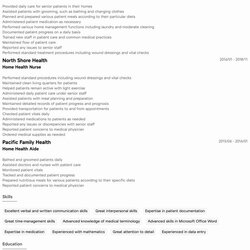 Super Home Health Aide Resume Samples Best Of