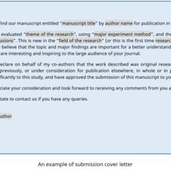 Eminent Journal Submission Cover Letter Example Paper Men Source