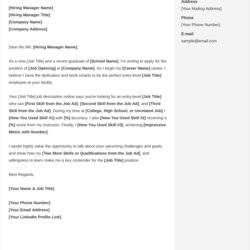 Addressing Cover Letter Example Generic Examples Email Title Template Collection Database Source