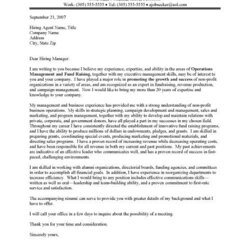 Nonprofit Cover Letter Academic