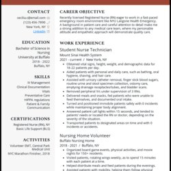 Fine Registered Nurse Rn Resume Examples For Grad Example Resumes Template Works Why New