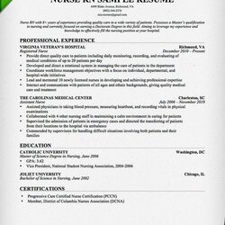 Splendid Nurse Rn Resume Sample Download This To Use As Nursing Cover Template Templates Examples Letter