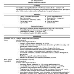 Medical Sales Resume Summary Section