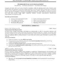 Out Of This World Medical Sales Objective On Resume Web Pharmaceutical Example Page