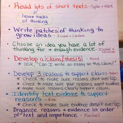 High Quality How To Write Literary Response Paragraph Lori Reading Writing Charts Mentor Peek Reflective