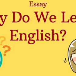 Swell Why Do We Learn Essay English