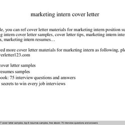 Eminent Marketing Intern Cover Letter Sales Forensic Accountant Manager Inside Project Builder Position